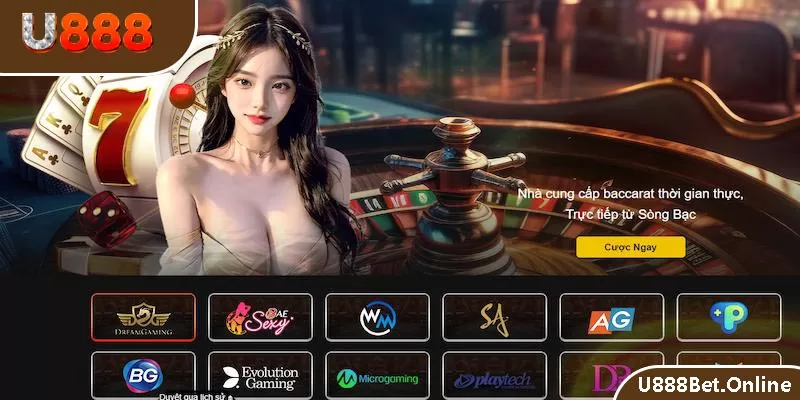 sảnh casino U888 uy tín